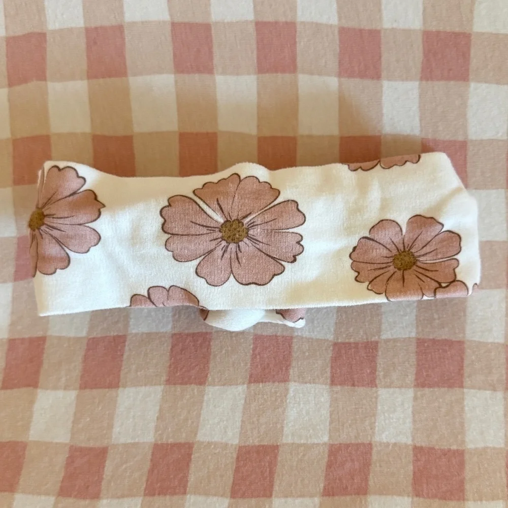 Daisy Printed Knotted Headband